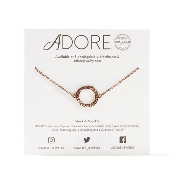 Adore by Swarovski 6inch Organic Circle Bracelet - Picture 1 of 5